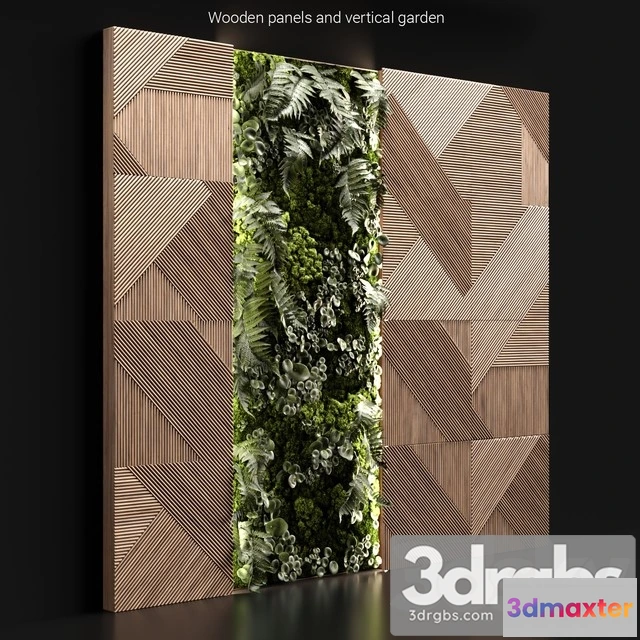 1010530 - Wooden Panels and Vertical Garden