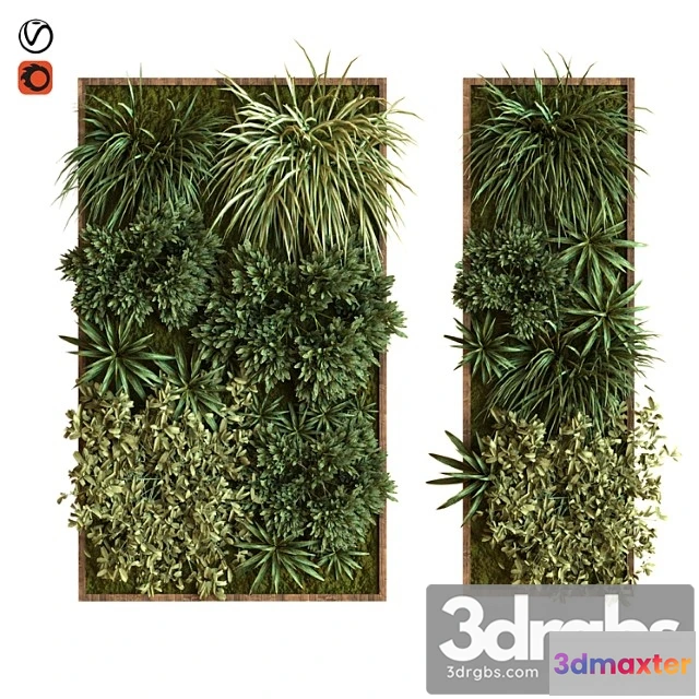 1060536 - Green wall vertical plant set 036