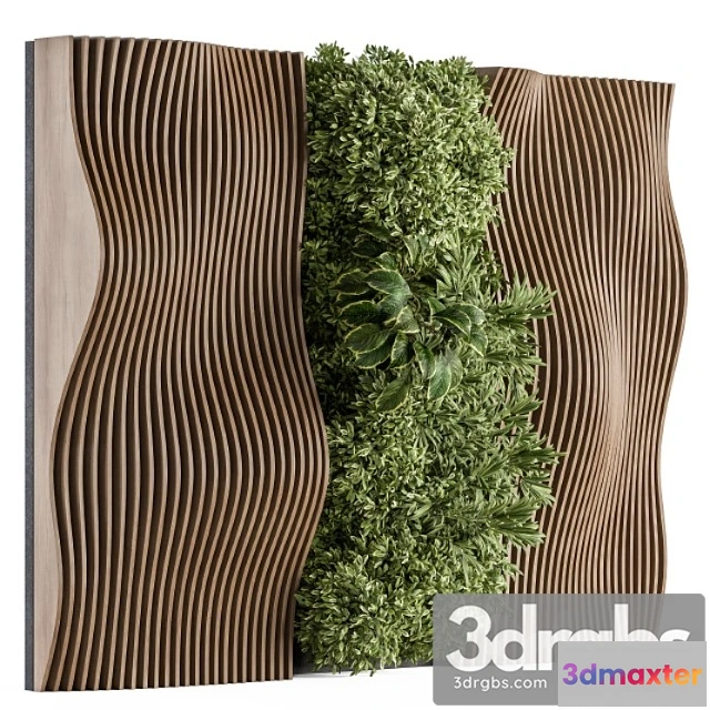 1060704 - Vertical garden wood parametric wall - wall decor 30