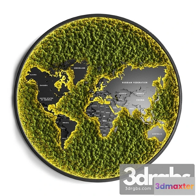 1060706 - Vertical garden world map