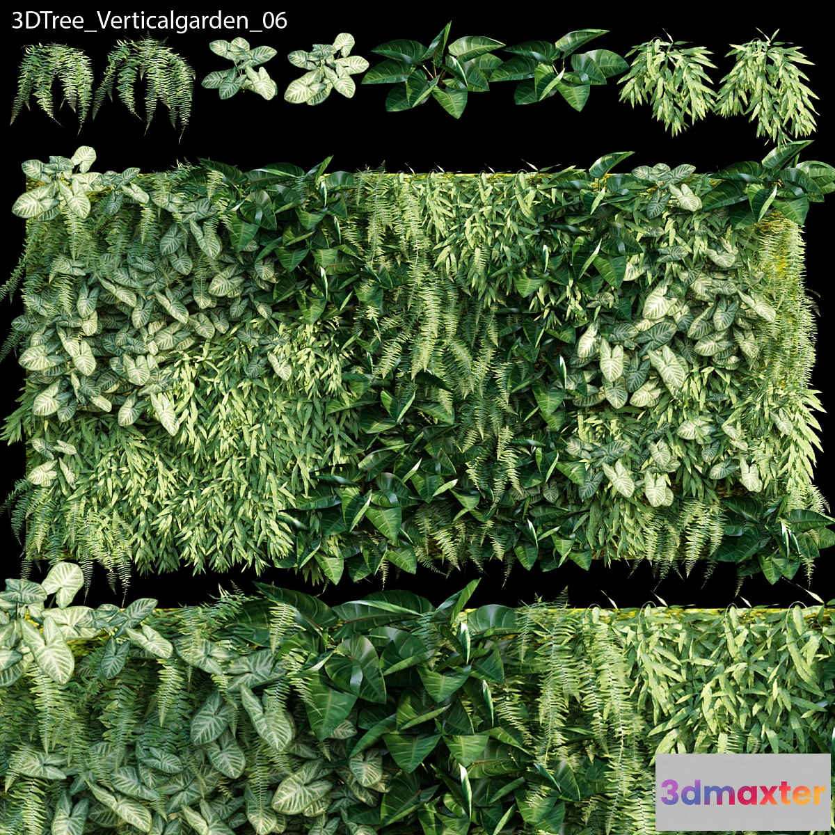 1301006 - Verticalgarden - Green wall 06 - No.2 3D Max