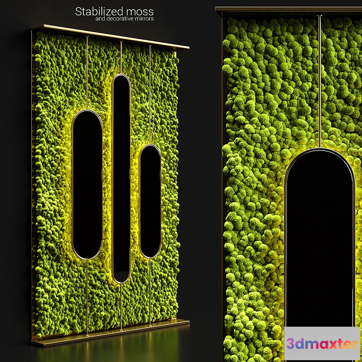 1315933 - Stabilized moss and mirrors 3D Max