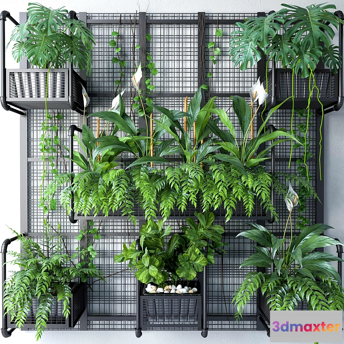 1322745 - JC Wall Grid Pot 6 3D Max