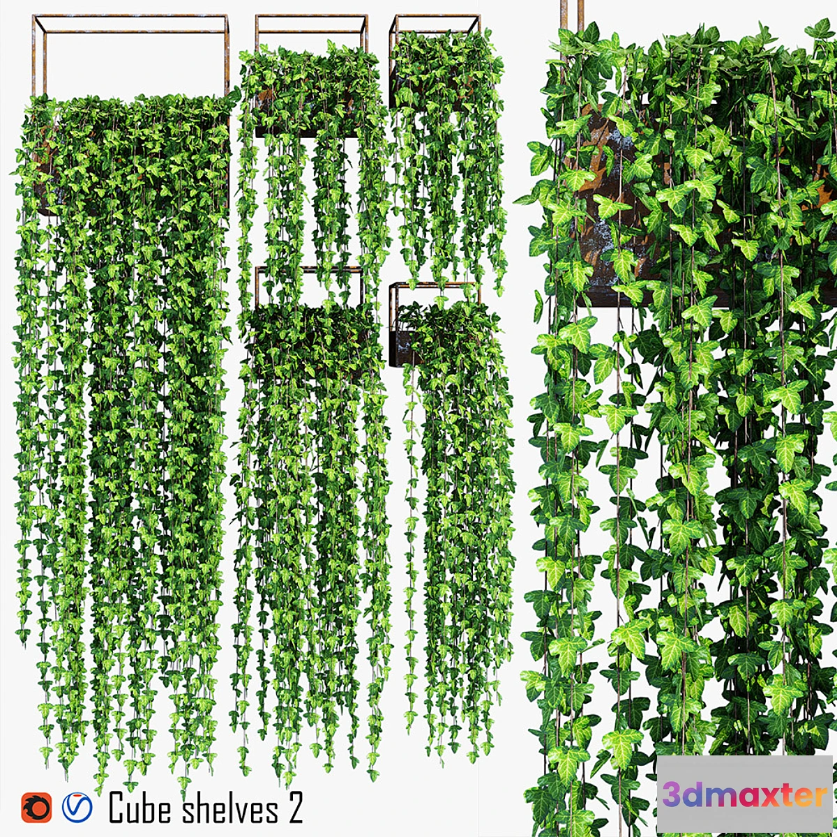 1324107 - Cube shelves 2 3D Max