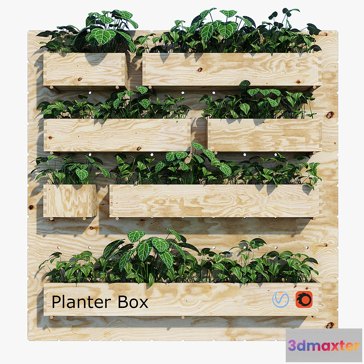 1327748 - Planter box three 3D Max