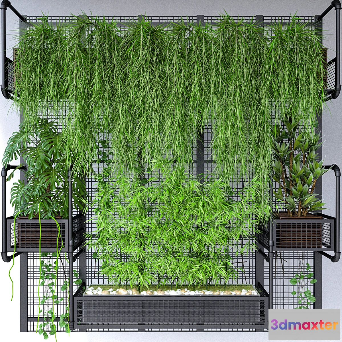 1340275 - JC Wall Grid Pot 9 3D Max