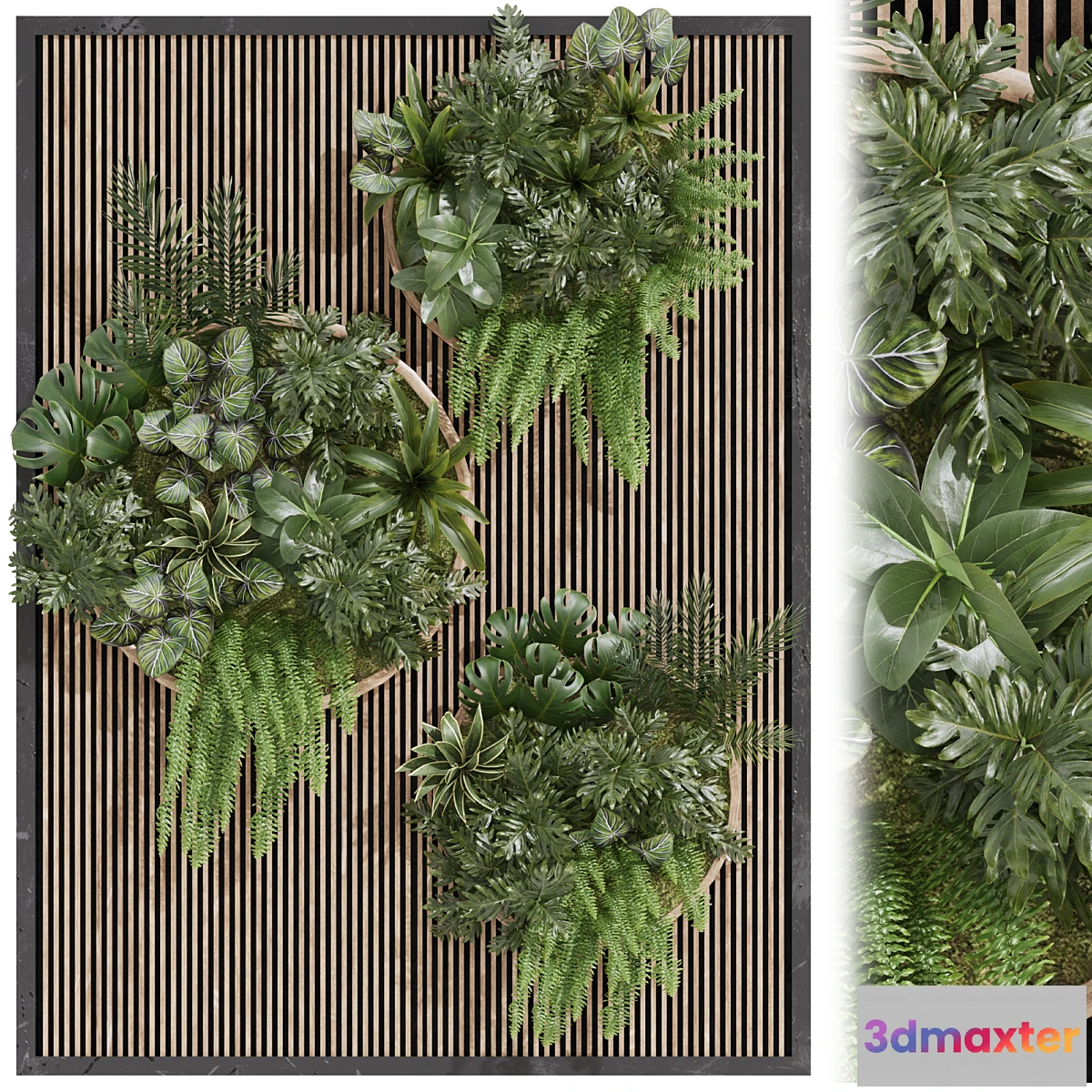 1446946 - Fitowall garden plants set 23 3D Max