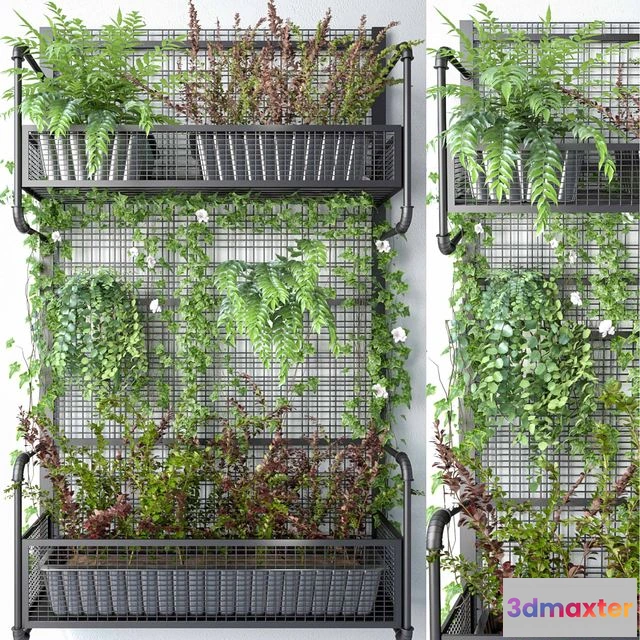 1549079 - JC Wall Grid Plant Pot 5 3D Max