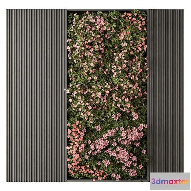 1555505 - Flower Vertical Garden - Wall Decor 62 3D Max