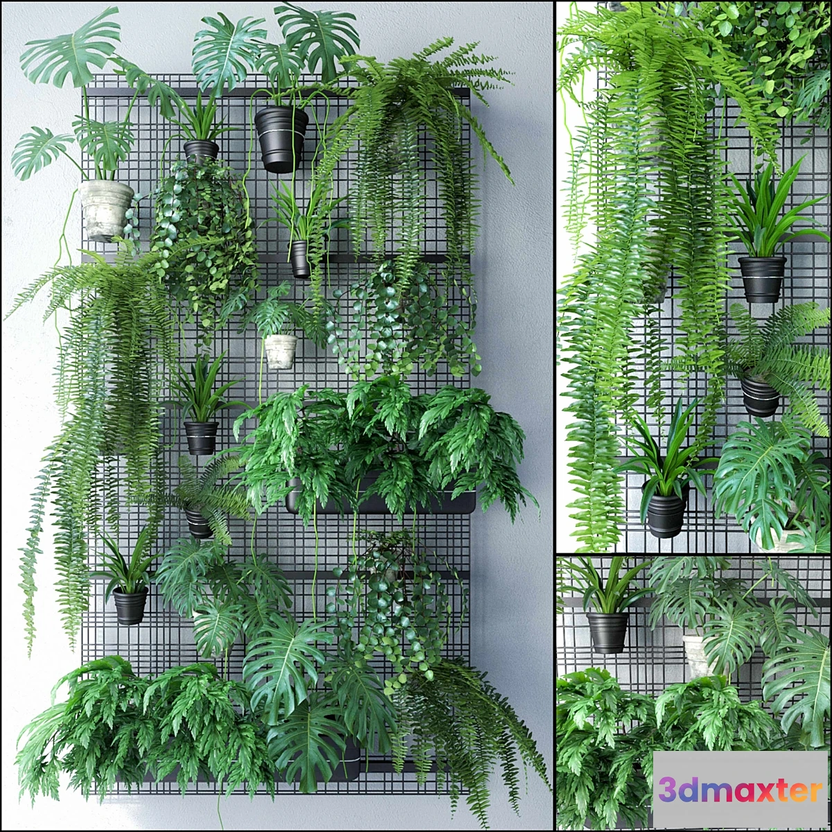 846339 - JC Wall Grid Plant Pot