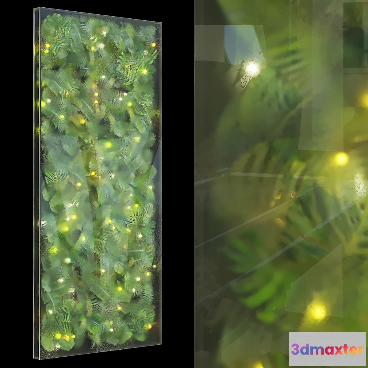 846387 - Greenbox - wall-mounted phytomodule with lighting Vargov Design - No.7