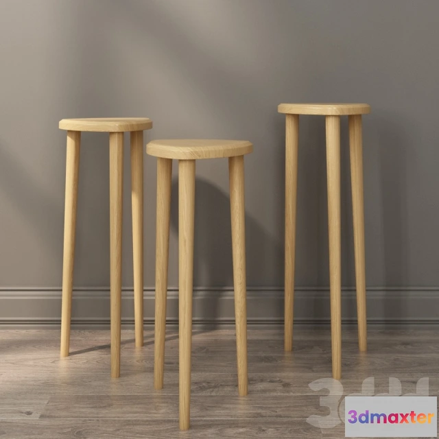 1095312 - Wood flower stand set - 228869