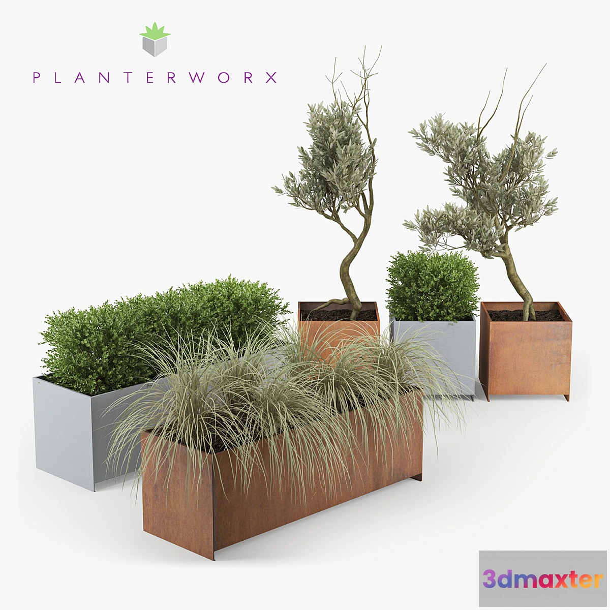 1315376 - Planterworx - RANCH TRUE SQUARE. 3D Max