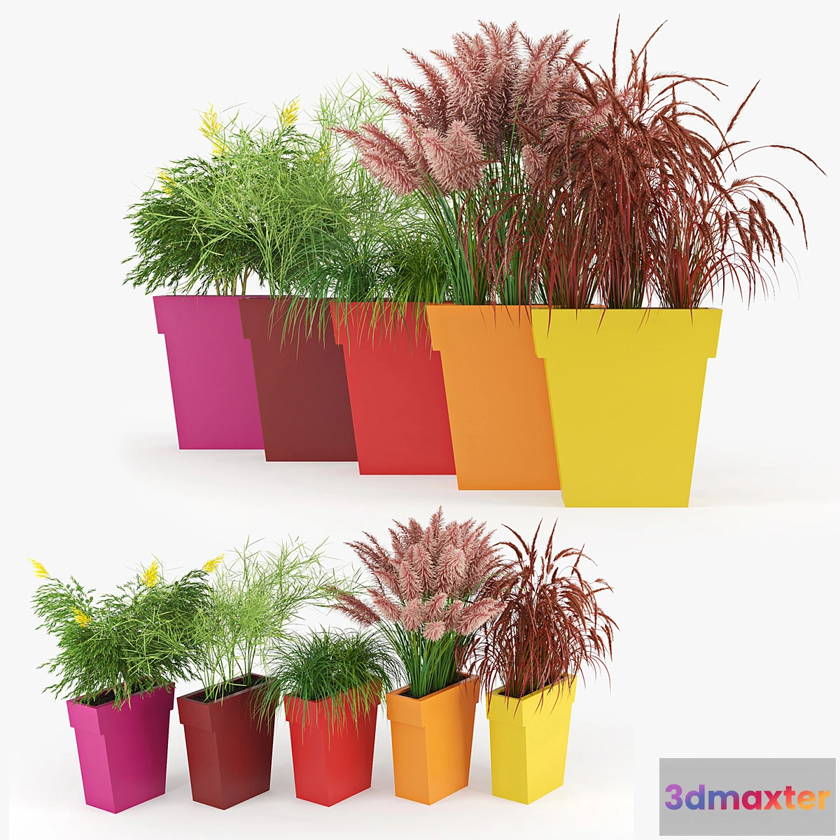 1324320 - IL VASO OUTDOOR PLANTER colors 3D Max