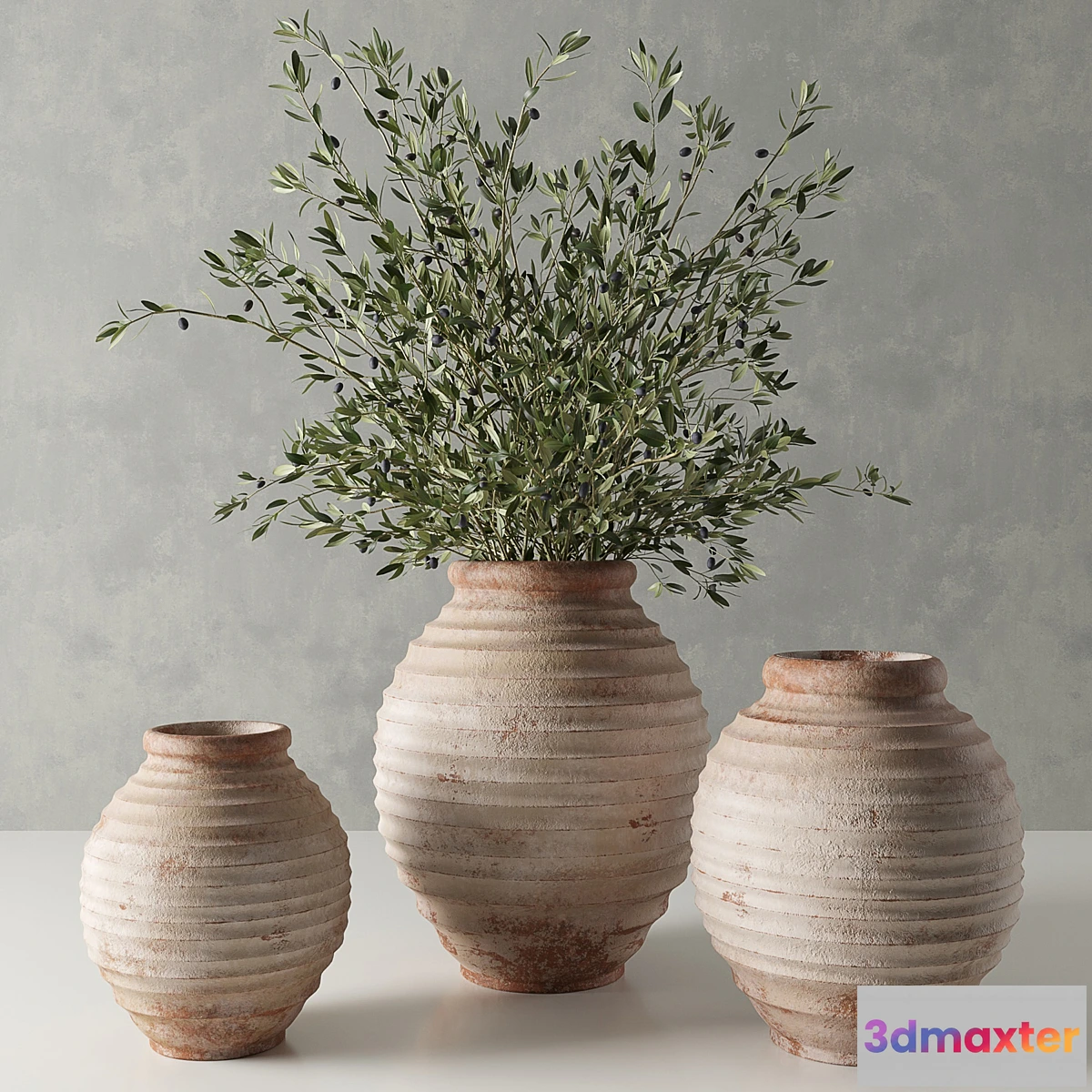 1328126 - RH 19 th c. terra-cotta olive jar 3D Max