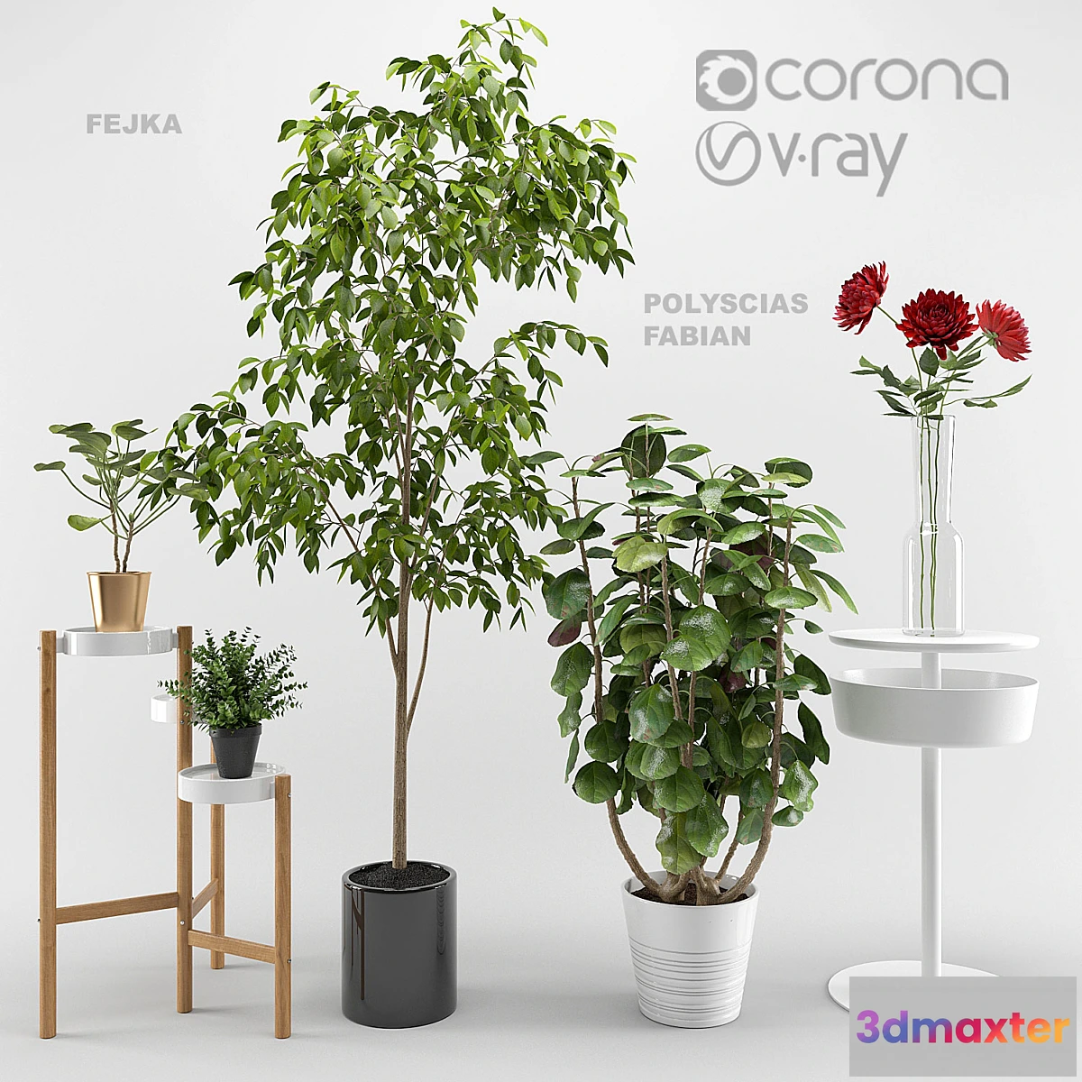 1335183 - Ikea plants set 3D Max