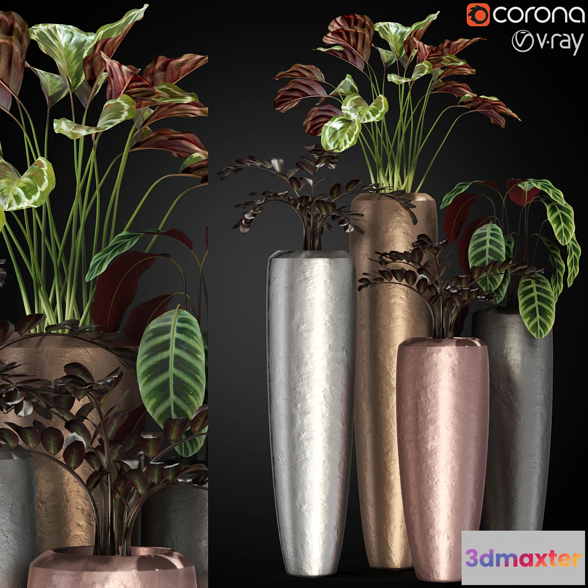 1343442 - Plants collection 272 Fleur ami LOFT - No.2 3D Max