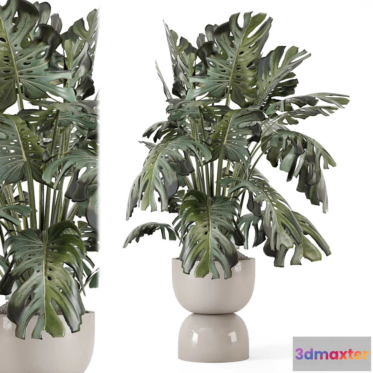 1394138 - Indoor Plants in Ferm Living Bau Pot Large - Set 2160 3D Max
