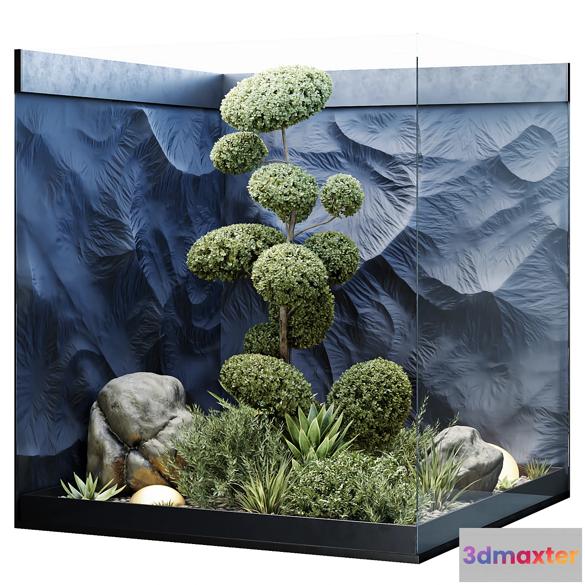 1408936 - HQ Plants Indoor Set Box Glass 3D Max