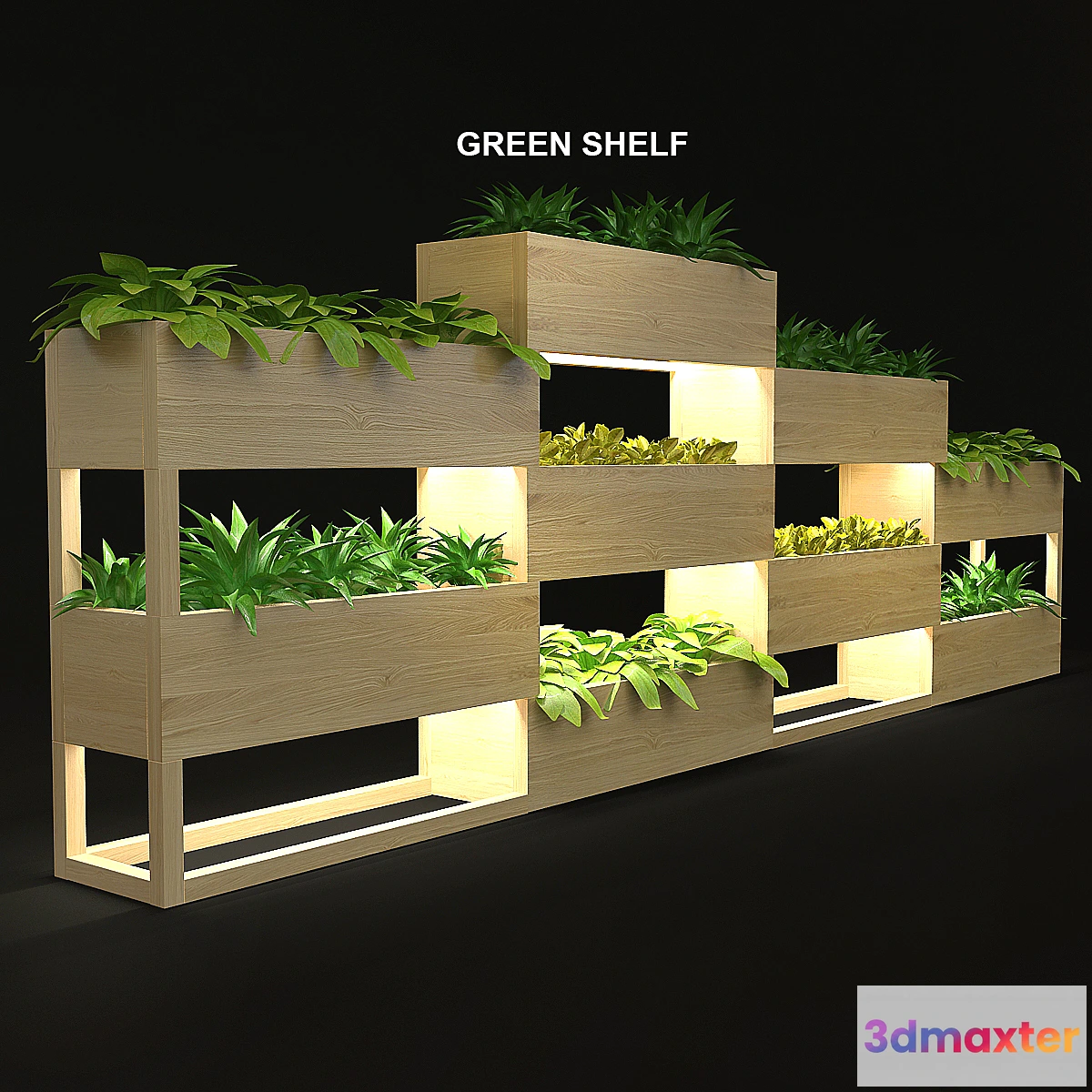 1422450 - green shelf 3D Max