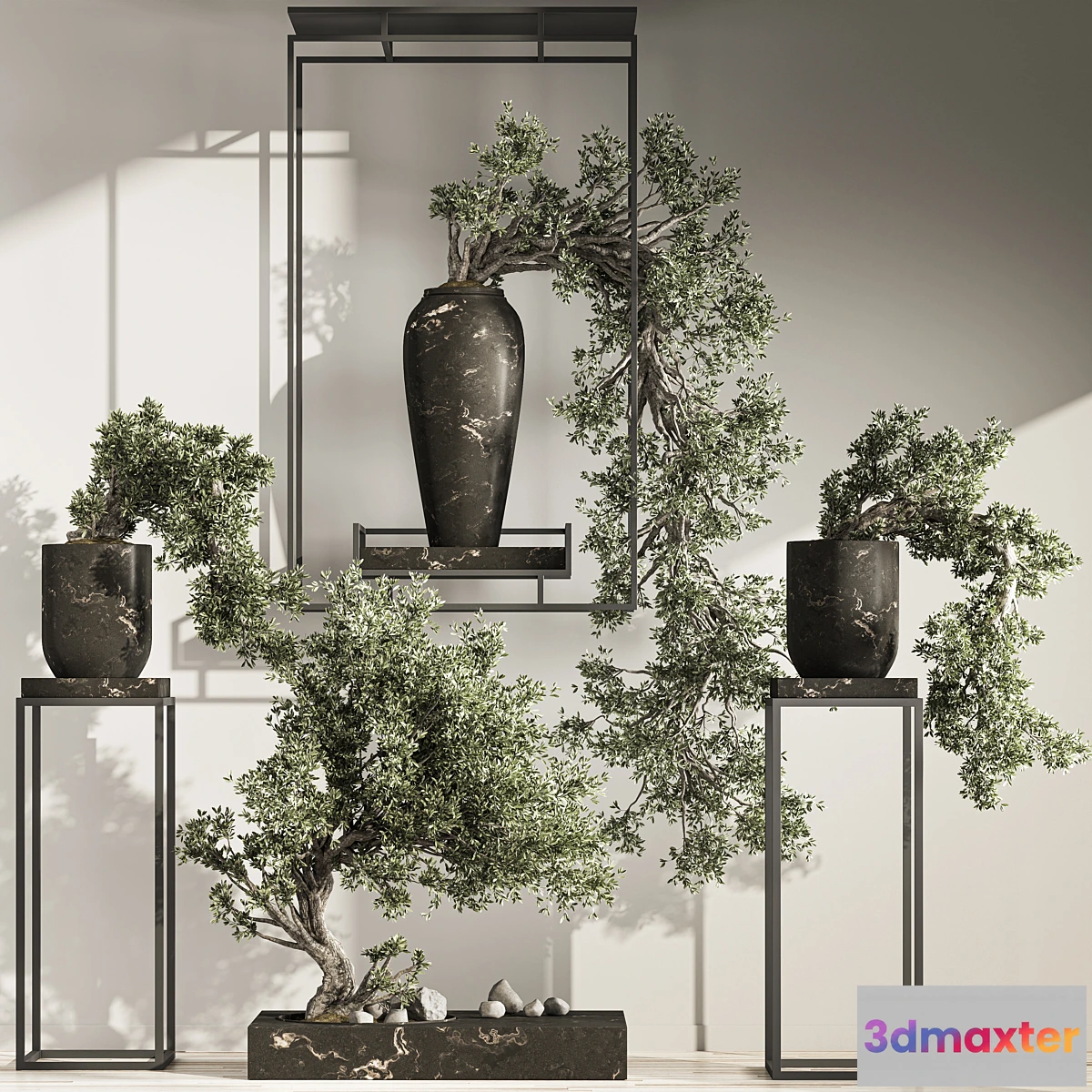 1439248 - Bonsai And Indoor Plant Set 43 3D Max