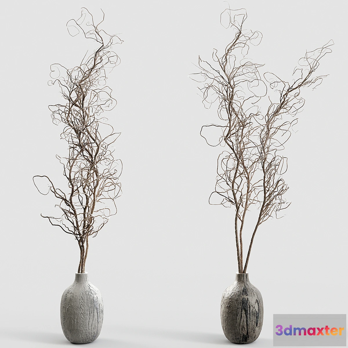 1458474 - Branches in vases 30 3D Max