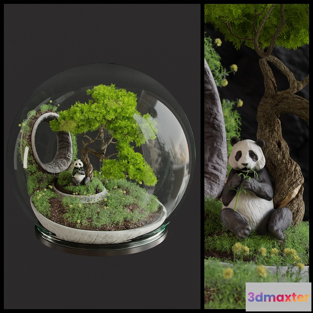 1458490 - Florarium Bonsai 3D Max