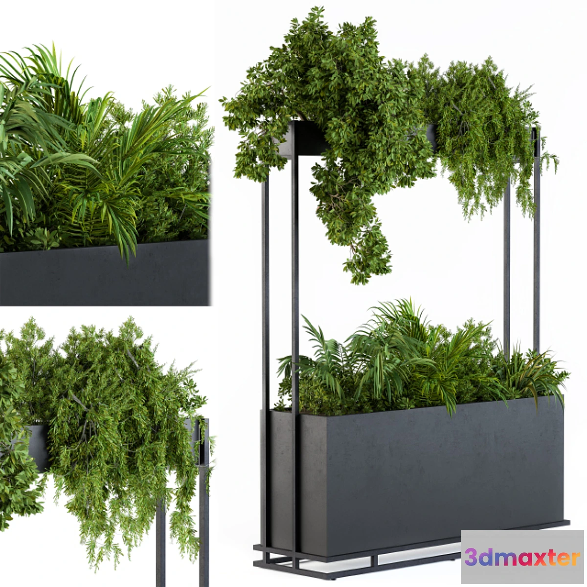 1466550 - Plant box metal compact 3D Max