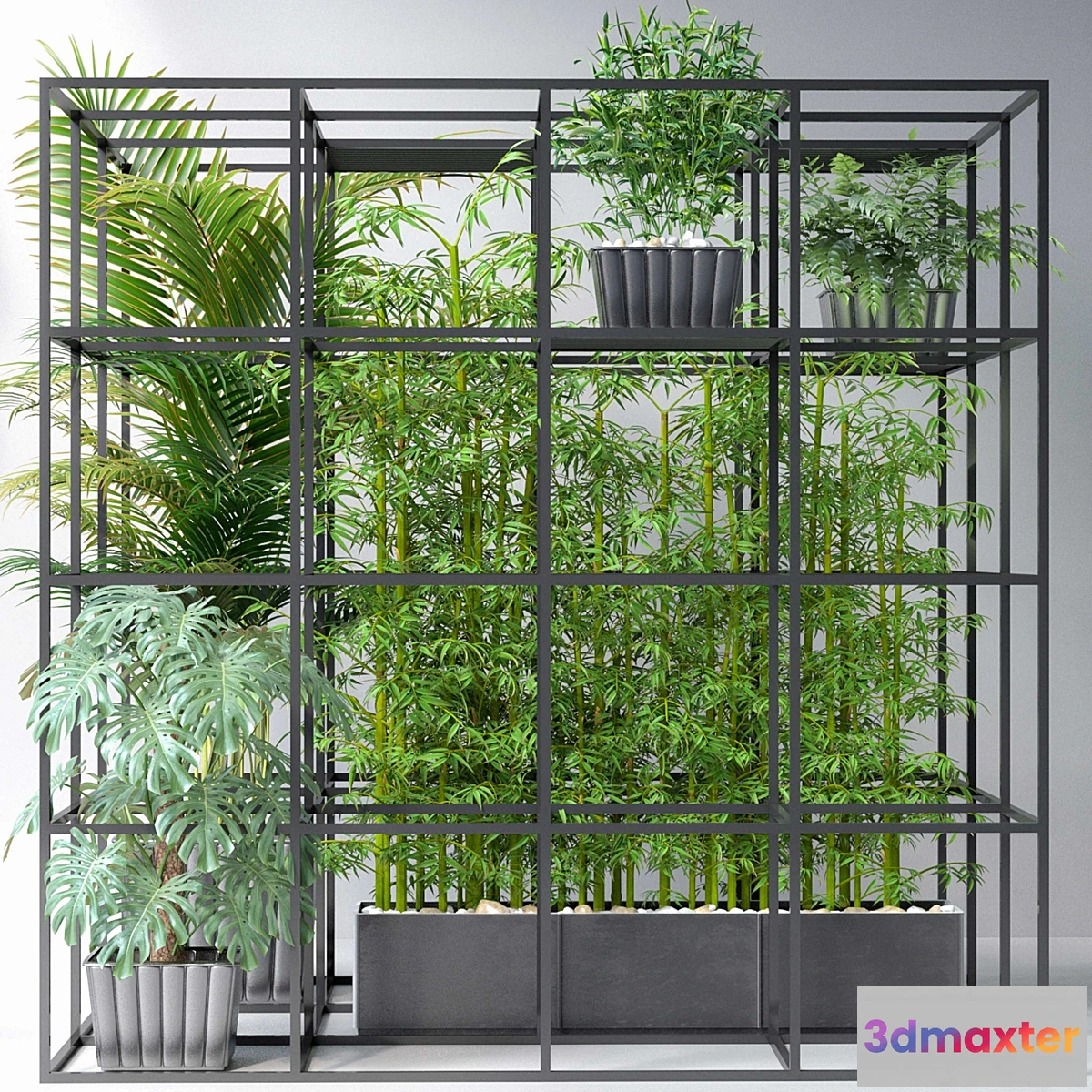 1474650 - JC Wall Grid Plants Pot 7 3D Max