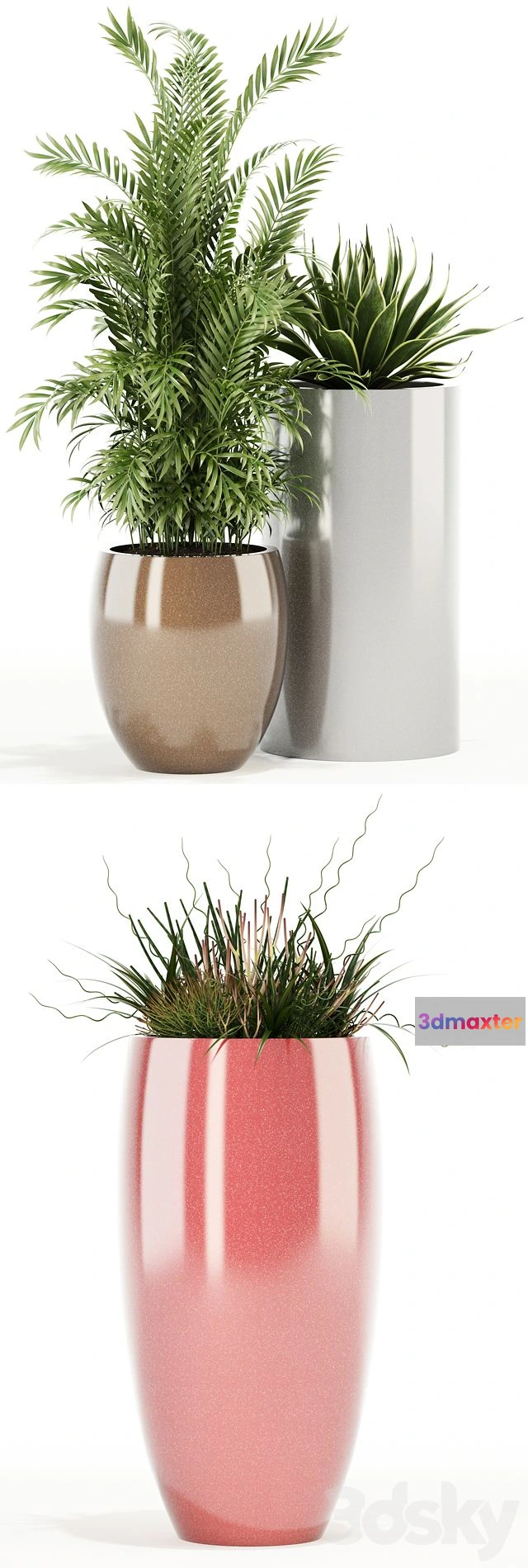 1544377 - Plants collection 100 Awesomeplanters 3D Max