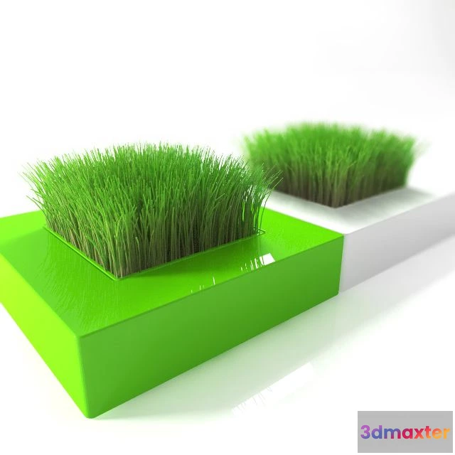 1558921 - Pot of grass 3D Max