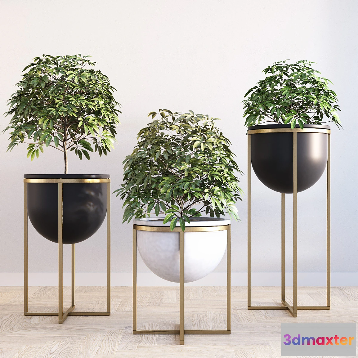 572316 - Eden cross base standing planters set