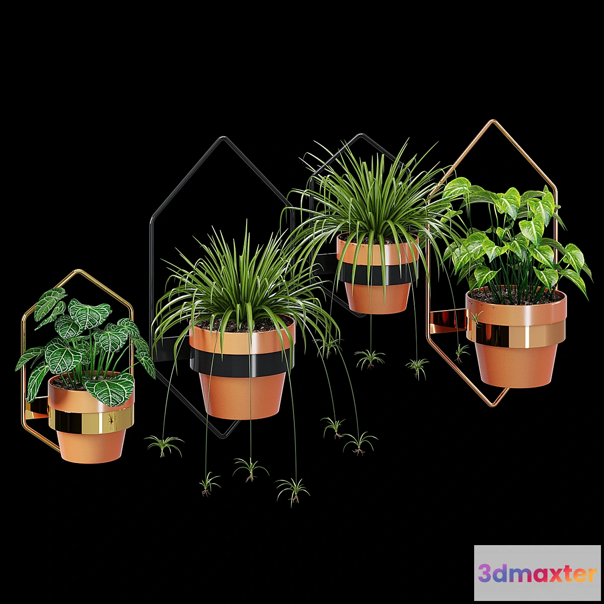 617971 - Wall planters hexagon