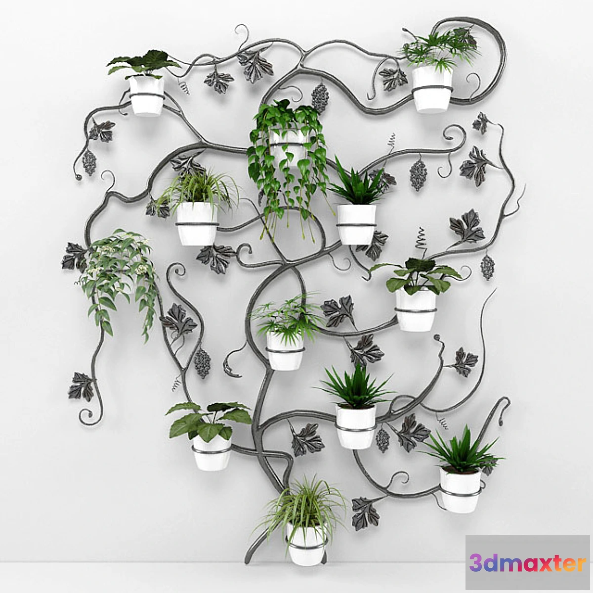 631791 - flowers on forged decor.