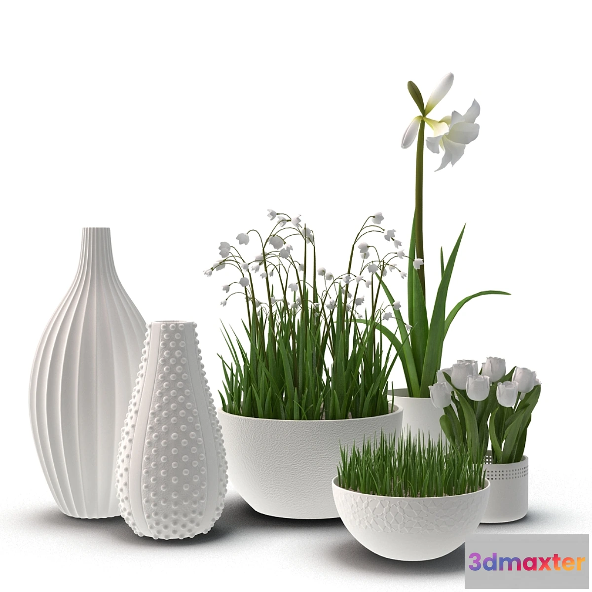 631863 - floral arrangement with vases