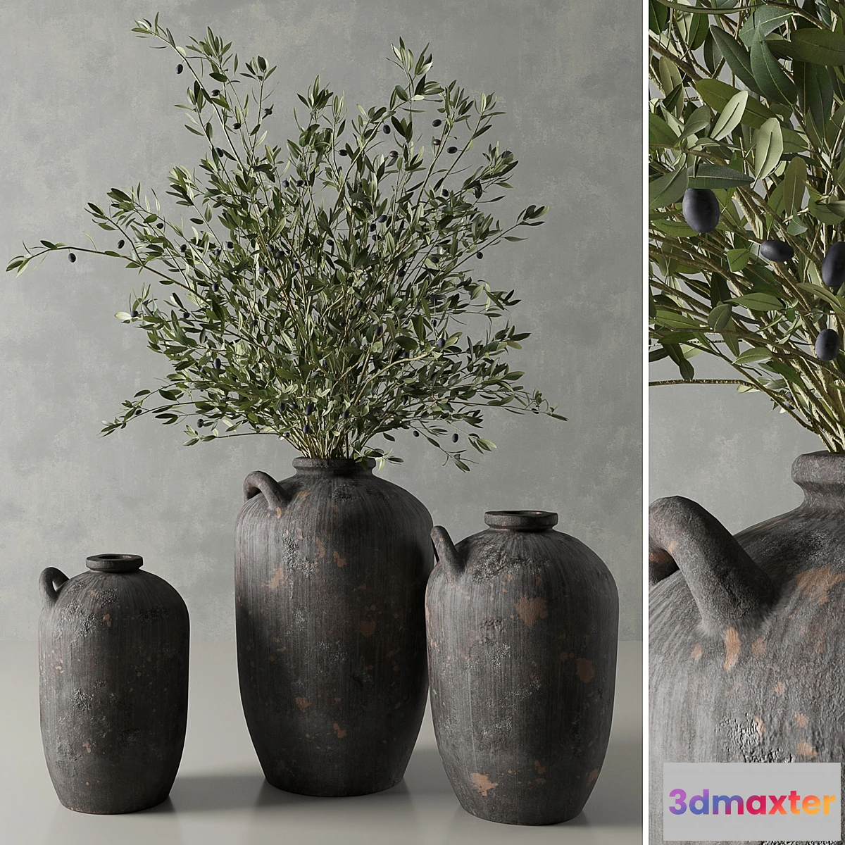 714400 - RH 19th c. spanish water vessel - No.2