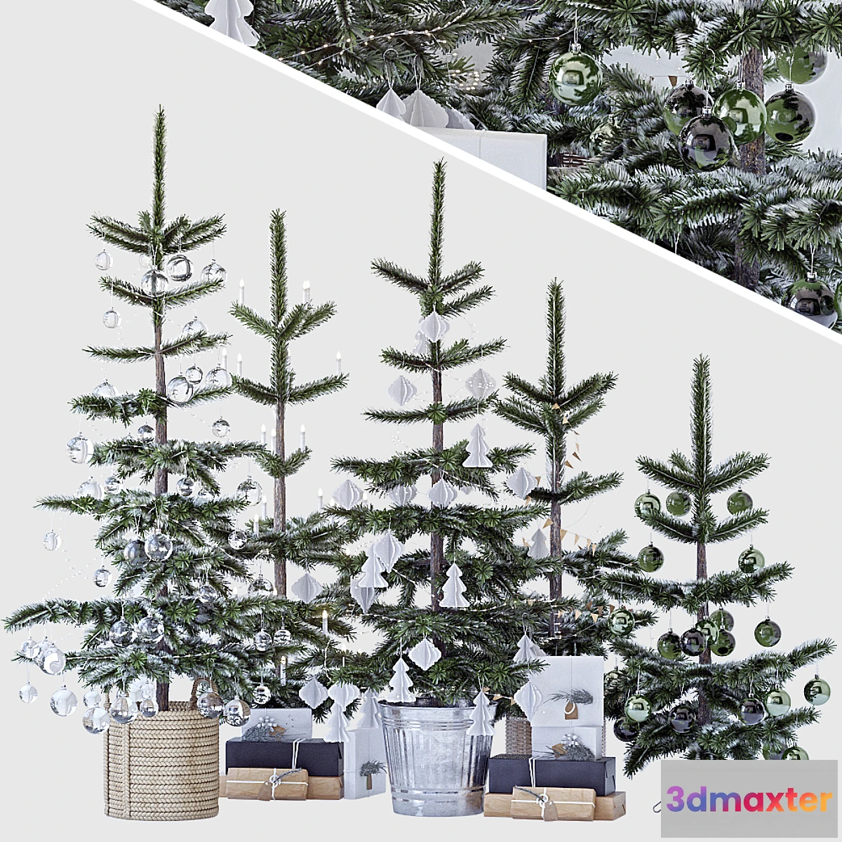 1393890 - Christmas tree set 1 3D Max