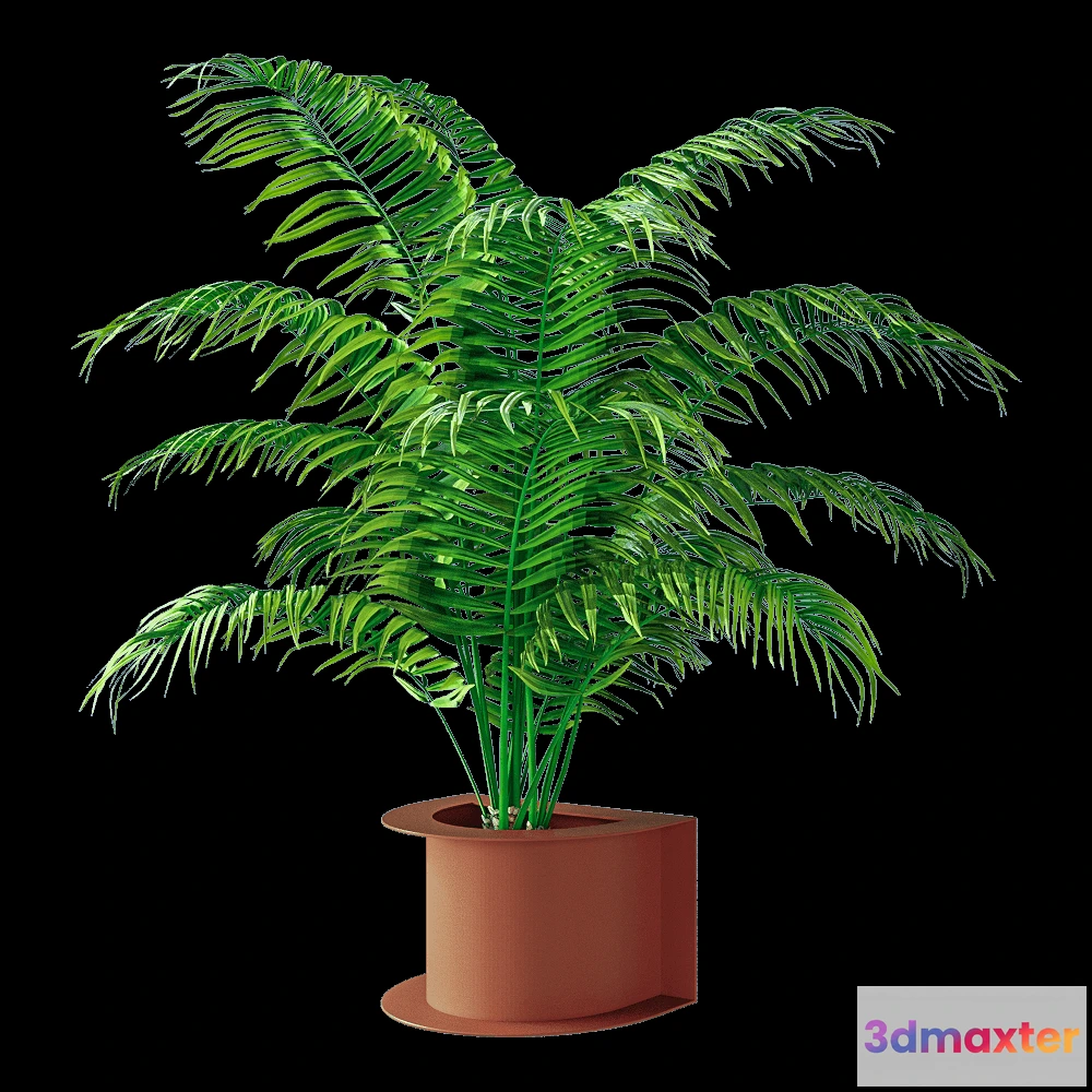 1603844 - CORE objects - Metal flower pots HALF 3D Max