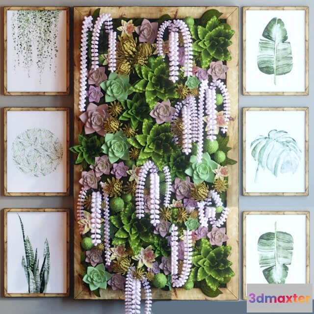 1605736 - decoration - Green wall 31 3D Max