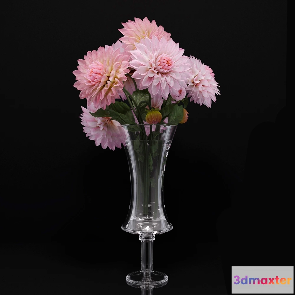 1605850 - decoration - Flowers dahlias 3D Max