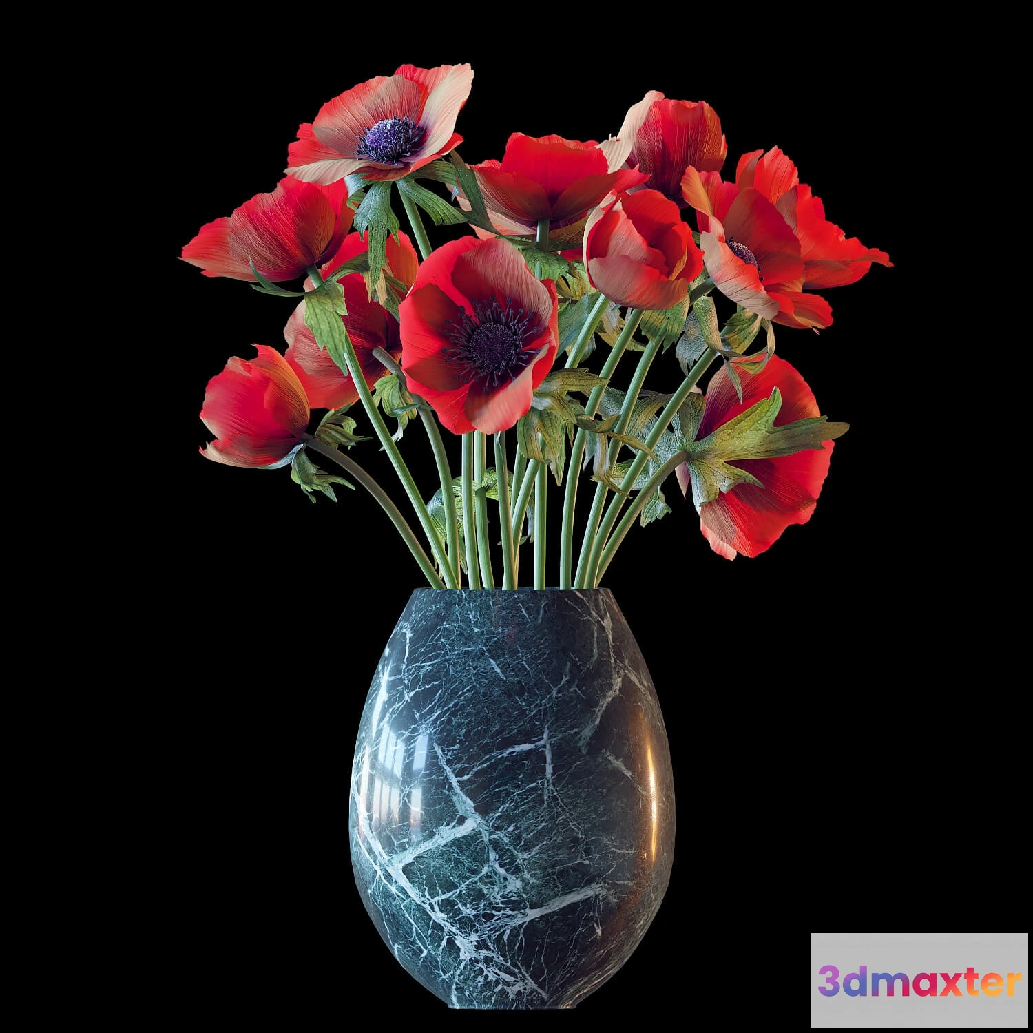 1606104 - decoration - Bouquet 01 3D Max