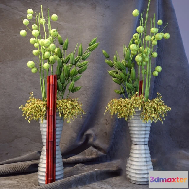 1606356 - decoration - Vase with flowers 02 3D Max