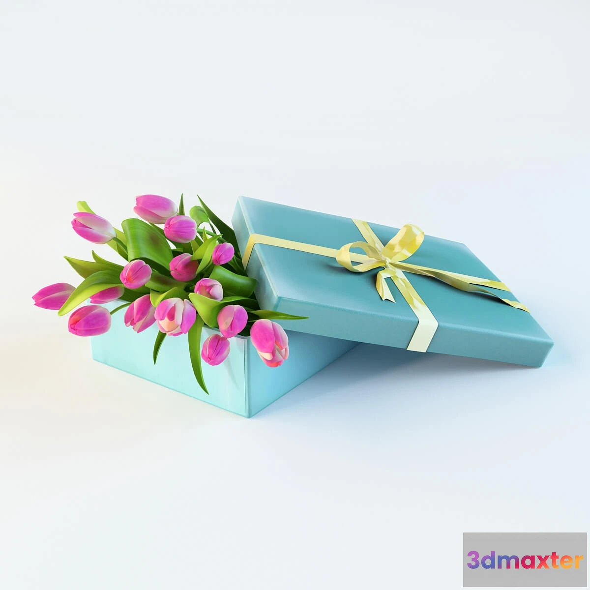 1606362 - decoration - Tulips in a box 3D Max