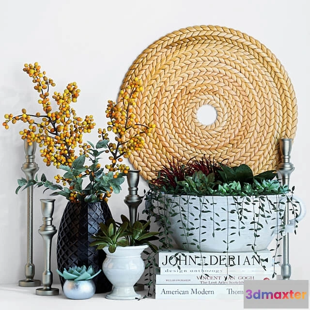 1606414 - decoration - Plant decor set - 2 1 3D Max