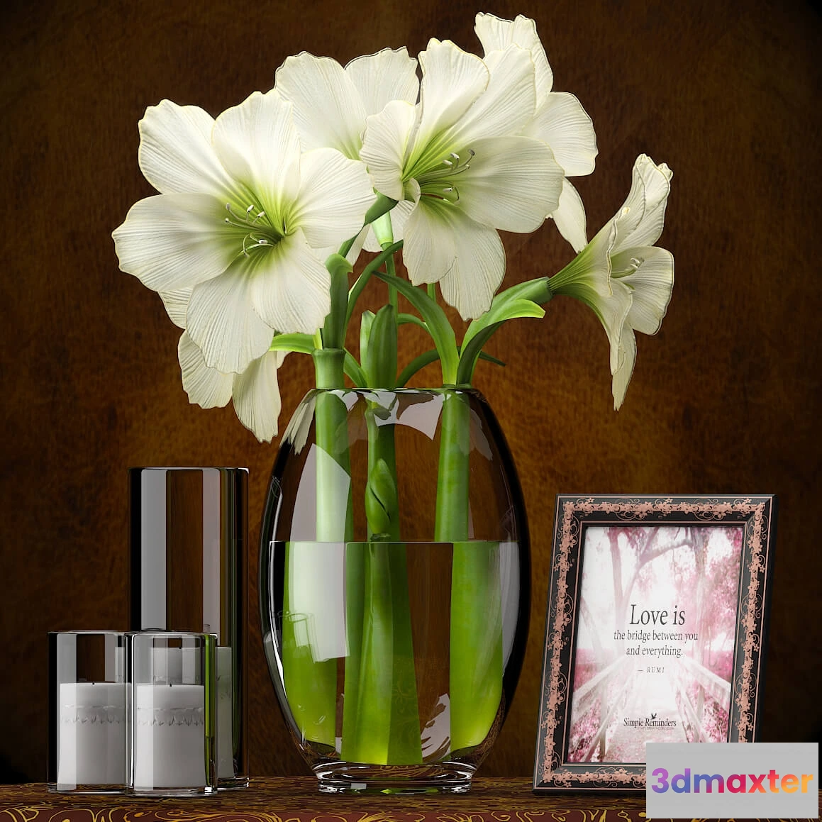 1606558 - decoration - Amaryllis 01 3D Max