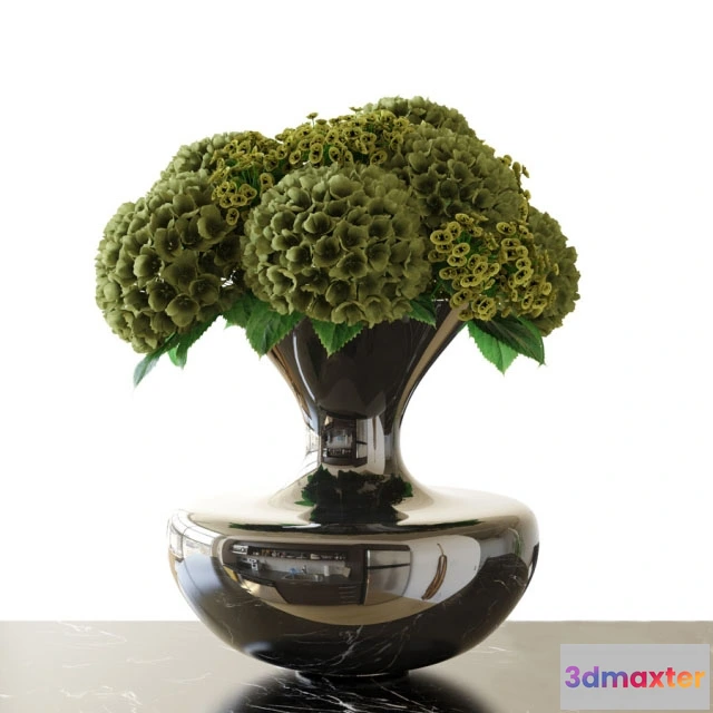 1606874 - decoration - Bouquet  Hydrangea 3D Max