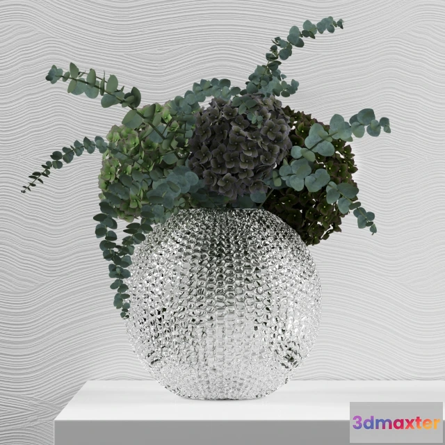 1606926 - decoration - Green Hydrangeas 3D Max