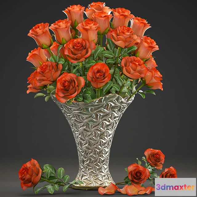 1607342 - decoration - Collection of flowers 3D Max