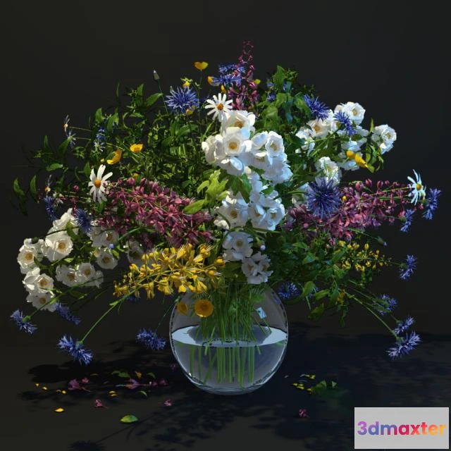 1607480 - decoration - wild flowers 3D Max