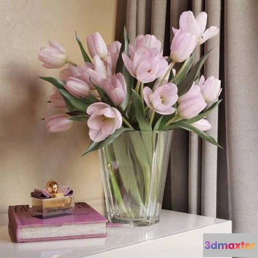1607558 - decoration - Decorative set with tulips 3D Max